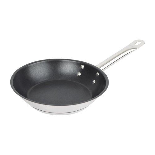 Vogue Patelnia ze stali nierdzewnej z powłoką nieprzywierającą 1.2 L, Ø200 mm, Vogue FC095 Vogue Patelnia ze stali nierdzewnej z powłoką nieprzywierającą 1.2 L, Ø200 mm, Vogue FC095