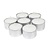 Bolsius Świeca stołowa 375x235x(h)65 mm, Bolsius DJ759, biała (90 szt.)