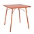 Bolero Składany stolik kawiarniany kwadratowy 700x700x(h)710 mm, Bolero Terracotta CK064, czerwony