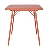 Bolero Składany stolik kawiarniany kwadratowy 700x700x(h)710 mm, Bolero Terracotta CK064, czerwony