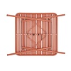 Bolero Składany stolik kawiarniany kwadratowy 700x700x(h)710 mm, Bolero Terracotta CK064, czerwony