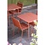 Bolero Składany stolik kawiarniany kwadratowy 700x700x(h)710 mm, Bolero Terracotta CK064, czerwony
