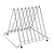 Hygiplas Stojak stalowy na 7 desek 297x328x(h)280 mm, Hygiplas CH052, czarny