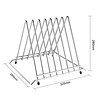 Hygiplas Stojak stalowy na 7 desek 297x328x(h)280 mm, Hygiplas CH052, czarny
