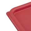 Hygiplas Pokrywka do pojemnika na żywność 231x231 mm, Hygiplas CF041, czerwona