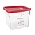Hygiplas Pokrywka do pojemnika na żywność 231x231 mm, Hygiplas CF041, czerwona