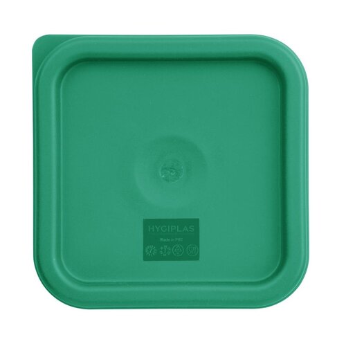 Hygiplas Pokrywka do pojemnika na żywność 192x192 mm, Hygiplas CF046, zielona Hygiplas Pokrywka do pojemnika na żywność 192x192 mm, Hygiplas CF046, zielona