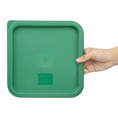 Hygiplas Pokrywka do pojemnika na żywność 231x231 mm, Hygiplas CF047, zielona Hygiplas Pokrywka do pojemnika na żywność 231x231 mm, Hygiplas CF047, zielona