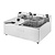 Buffalo Frytownica elektryczna 2-komorowa nastawna 5L, 5.6kW, Buffalo CU618, 240V