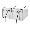 Buffalo Frytownica elektryczna 2-komorowa nastawna 5L, 5.6kW, Buffalo CU618, 240V