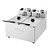 Buffalo Frytownica elektryczna 2-komorowa nastawna 6L, 4kW, Buffalo CU615, 230V