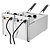 Buffalo Frytownica elektryczna 2-komorowa nastawna 6L, 4kW, Buffalo CU615, 230V