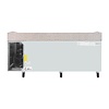 Polar Refrigeration  Stół do pizzy 3-drzwiowy 634L, od 2 do 5°C, Polar U-Series UA082, 800x2020x(h)1000 mm, agregat boczny