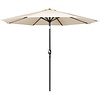 Bolero Parasol ogrodowy okrągły Ø3000x(h)2480 mm, Bolero FU503, kremowy