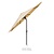 Bolero Parasol ogrodowy okrągły Ø3000x(h)2480 mm, Bolero FU503, kremowy