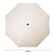Bolero Parasol ogrodowy okrągły Ø3000x(h)2480 mm, Bolero FU503, kremowy