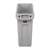 Rubbermaid Kosz na śmieci 49L z polietylenu, Rubbermaid FC924, szary