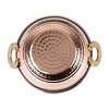Olympia Miedziana miska z mosiężnymi uchwytami 400 ml, 170x137x(h)51 mm, Olympia HY128