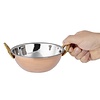 Olympia Miedziana miska z mosiężnymi uchwytami 400 ml, 170x137x(h)51 mm, Olympia HY128