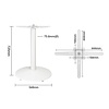 Bolero Żeliwna podstawa do stołu, pojedyncza Ø548x(h)728 mm, Bolero FT029