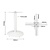 Bolero Żeliwna podstawa do stołu, pojedyncza Ø548x(h)728 mm, Bolero FT029