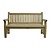 Rowlinson Ławka ogrodowa z drewna iglastego 1500x670x(h)950 mm, Rowlinson CG093