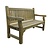 Rowlinson Ławka ogrodowa z drewna iglastego 1500x670x(h)950 mm, Rowlinson CG093