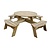 Rowlinson Stół piknikowy okrągły Ø2000x(h)720 mm, Rowlinson CG097