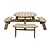 Rowlinson Stół piknikowy okrągły Ø2000x(h)720 mm, Rowlinson CG097