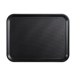 Cambro Antypoślizgowa prostokątna taca do serwowania 330x430 mm, z laminatu, Cambro Mykonos CX378, czarna Cambro Antypoślizgowa prostokątna taca do serwowania 330x430 mm, z laminatu, Cambro Mykonos CX378, czarna
