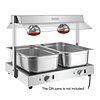 Buffalo Mostek grzewczy 2x 1/1GN do 85°C, 1kW, 501x699x(h)567 mm, Buffalo HT760
