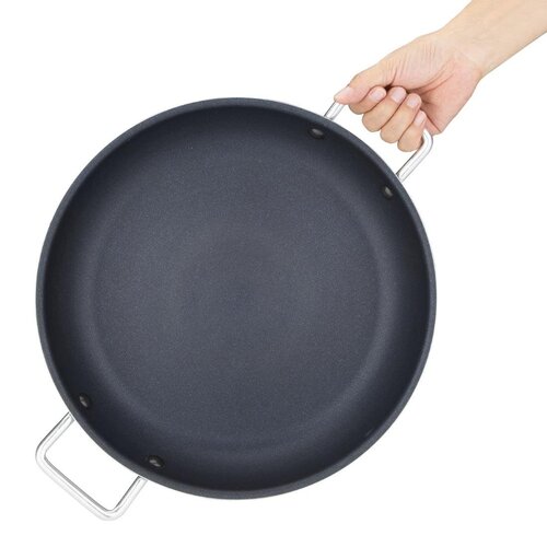 Vogue Patelnia do paelli z powłoką nieprzywierającą 4 L, Ø350 mm, Vogue Teflon Platinum Plus HT990 Vogue Patelnia do paelli z powłoką nieprzywierającą 4 L, Ø350 mm, Vogue Teflon Platinum Plus HT990