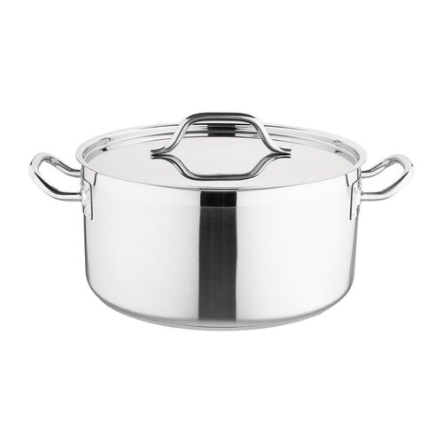 Nisbets Essentials Garnek średni ze stali nierdzewnej 12L, Ø320 mm, Nisbets Essentials DB255 Nisbets Essentials Garnek średni ze stali nierdzewnej 12L, Ø320 mm, Nisbets Essentials DB255