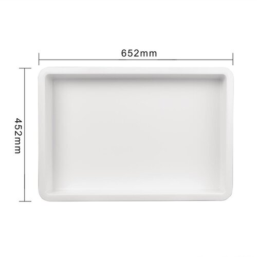 Vogue Pojemnik na ciasto do pizzy 650x455x(h)85 mm, z polipropylenu, Vogue FS998