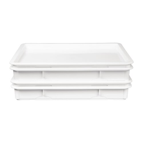 Vogue Pojemnik na ciasto do pizzy 650x455x(h)85 mm, z polipropylenu, Vogue FS998