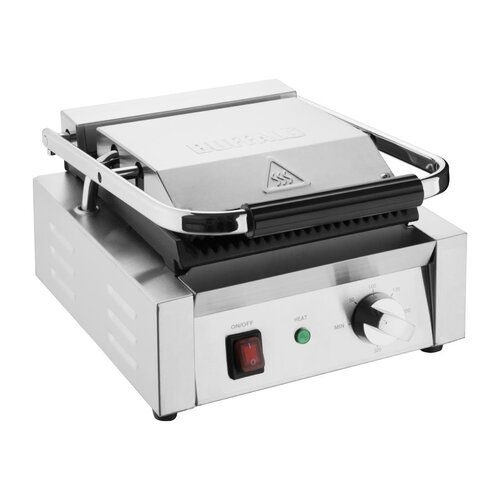 Buffalo Grill kontaktowy 230x225 mm ryflowany, 1.5kW, 230V, 300°C, Buffalo CU600 Buffalo Grill kontaktowy 230x225 mm ryflowany, 1.5kW, 230V, 300°C, Buffalo CU600