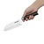 Vogue Nóż kucharski Santoku 255 mm, Vogue FS684, czarny