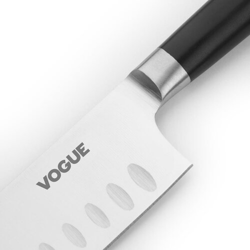 Vogue Nóż kucharski Santoku 255 mm, Vogue FS684, czarny Vogue Nóż kucharski Santoku 255 mm, Vogue FS684, czarny