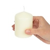 Bolsius Świeczki Ø80x(h)80 mm, Bolsius CR448, kremowe (12 szt.)