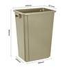 Jantex Kosz na śmieci 60L z polipropylenu, Jantex FX149, beżowy