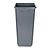 Jantex Kosz na śmieci 60L z polipropylenu, Jantex DX965, szary