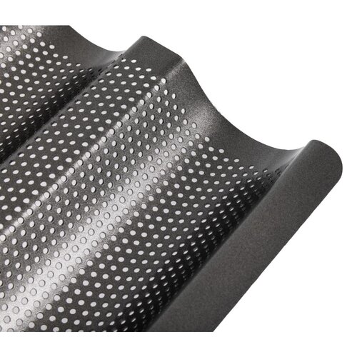 Geen Merk Blacha do pieczenia bagietek 165x390 mm, Geen Merk CS563, stalowa