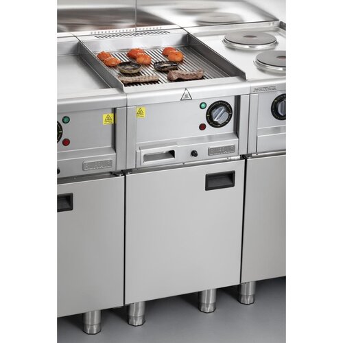 Buffalo Elektryczna płyta grillowa ryflowana, 3kW, 230V, Buffalo 600 Serie CU474 Buffalo Elektryczna płyta grillowa ryflowana, 3kW, 230V, Buffalo 600 Serie CU474