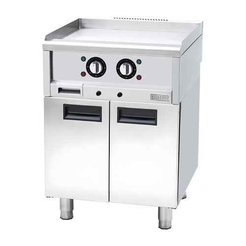 Buffalo Elektryczna płyta grillowa gładka, 4.5kW, 400V, Buffalo 600 Serie CU475