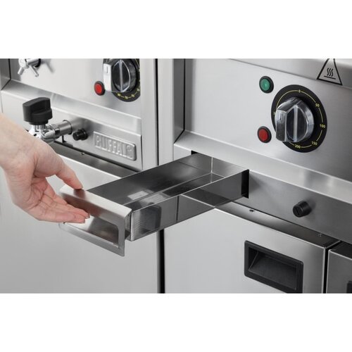 Buffalo Elektryczna płyta grillowa gładka, 4.5kW, 400V, Buffalo 600 Serie CU475