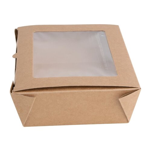 Fiesta Kompostowalne pudełka na żywność z okienkiem 1.6L, 211x143x(h)60 mm, Fiesta Recyclable FN899 (100 szt.) Fiesta Kompostowalne pudełka na żywność z okienkiem 1.6L, 211x143x(h)60 mm, Fiesta Recyclable FN899 (100 szt.)