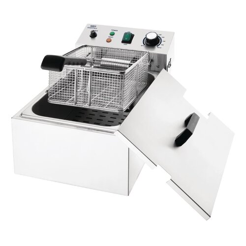 Nisbets Essentials Frytownica elektryczna nastawna 5L, 3kW, Nisbets Essentials CT956, 230V Nisbets Essentials Frytownica elektryczna nastawna 5L, 3kW, Nisbets Essentials CT956, 230V
