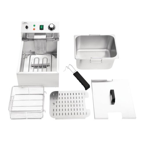 Nisbets Essentials Frytownica elektryczna nastawna 5L, 3kW, Nisbets Essentials CT956, 230V Nisbets Essentials Frytownica elektryczna nastawna 5L, 3kW, Nisbets Essentials CT956, 230V
