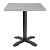 Bolero Blat do stołu z aluminium 700x700x(h)30 mm, Bolero FW598, szary