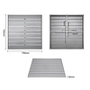 Bolero Blat do stołu z aluminium 700x700x(h)30 mm, Bolero FW598, szary